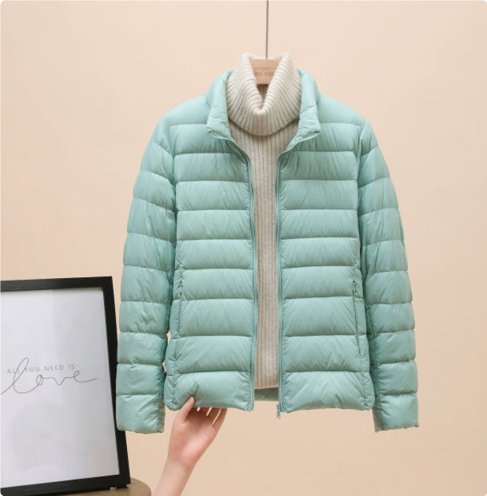 Womens Lightweight Padded Short Down Jacket