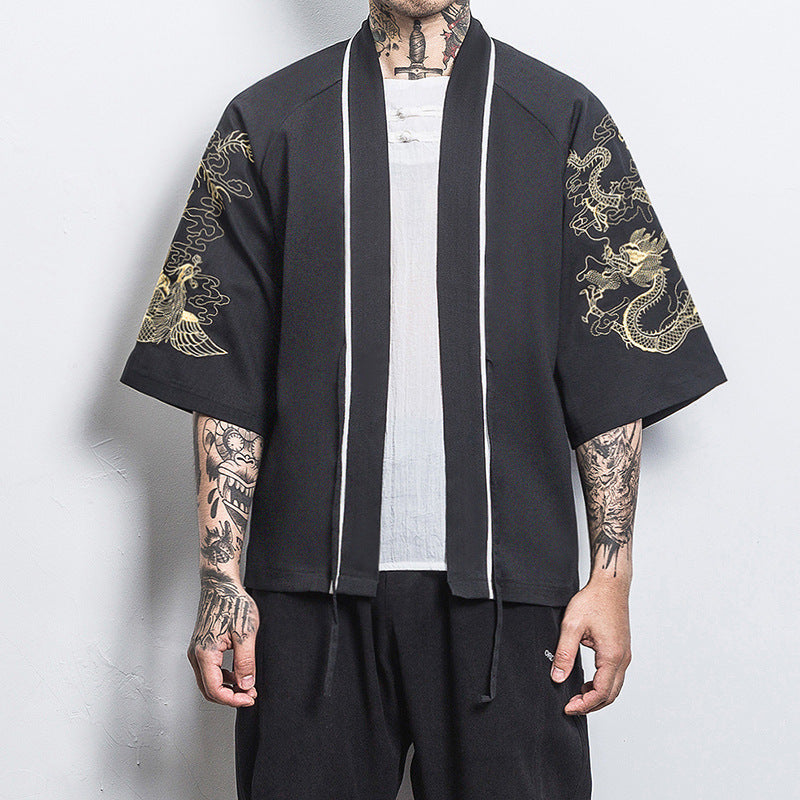 3/4 sleeve hanfu thin coat