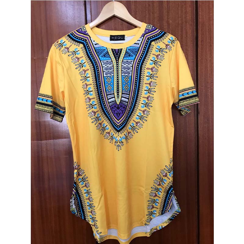 Men's printed short-sleeved shirt