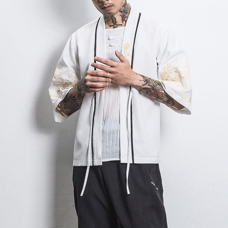 3/4 sleeve hanfu thin coat