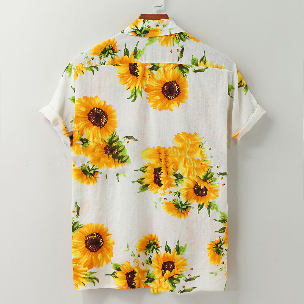 Sunflower print shirt