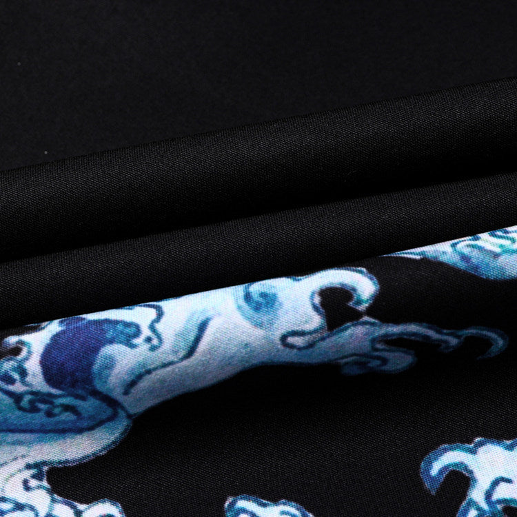 Kimono men's robe thin thin buttonless cape coat