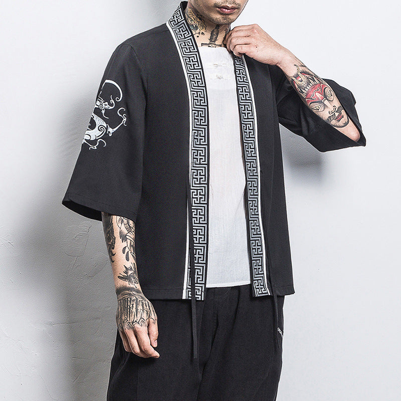 3/4 sleeve hanfu thin coat